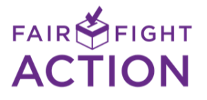 The logo for Fair Fight Action, which is the words 